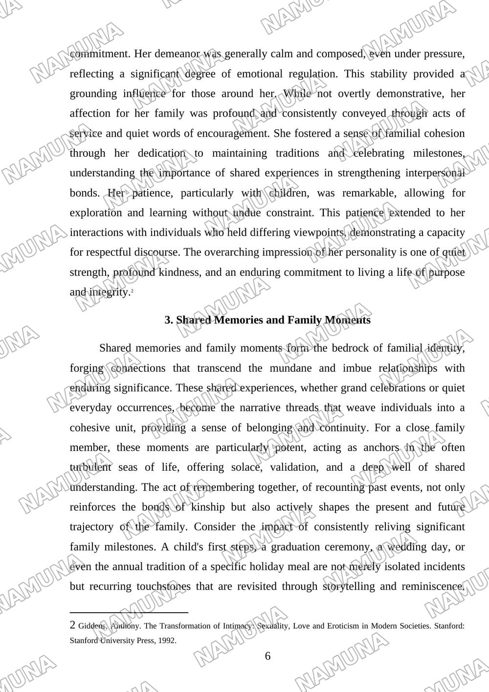 A close family member — mustaqil ish, 6-varaq