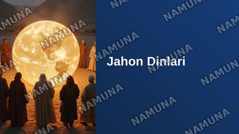 Jahon dinlari — zamonaviy taqdimot
