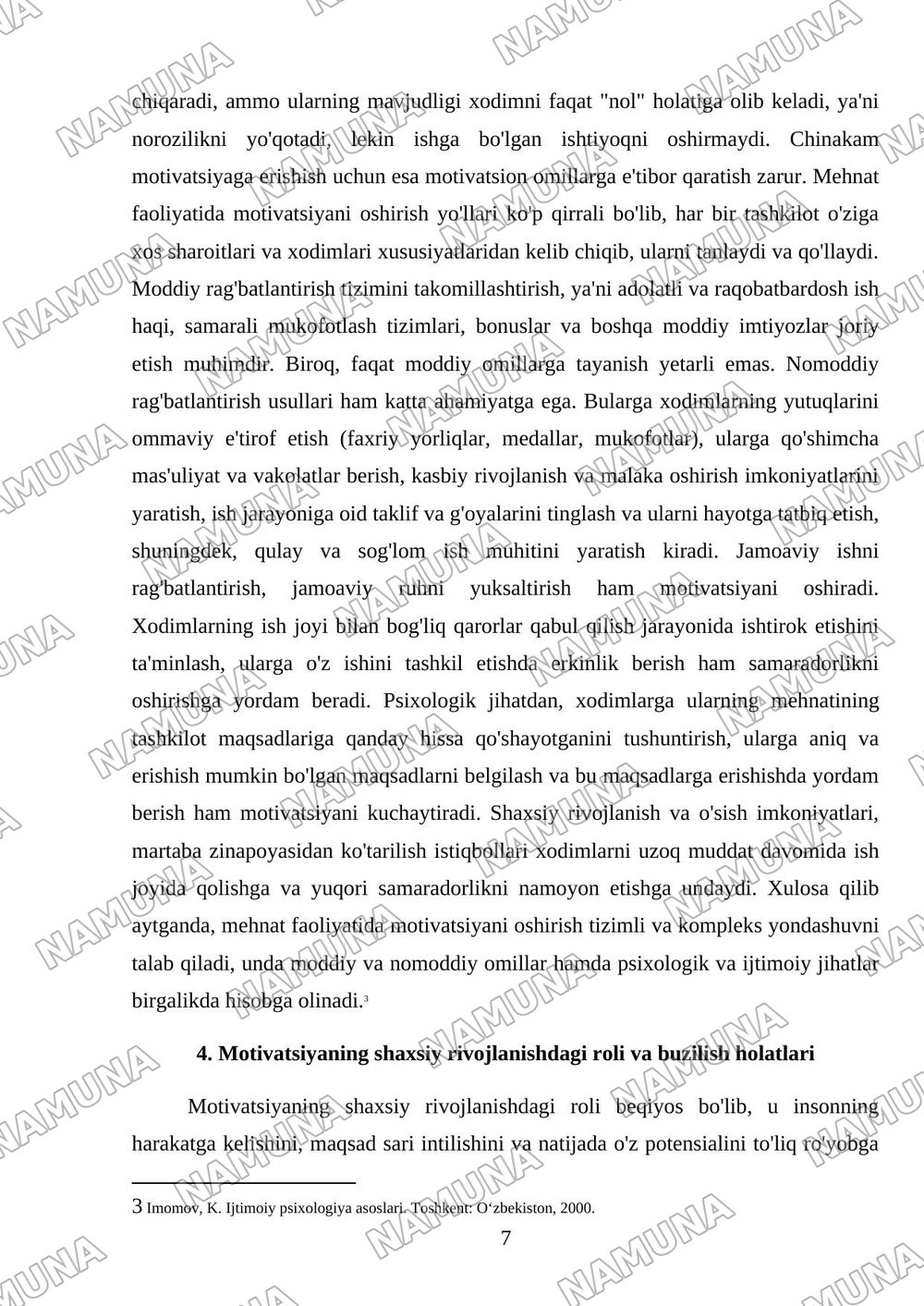 Motiv. Motivatsiya — mustaqil ish, 7-varaq