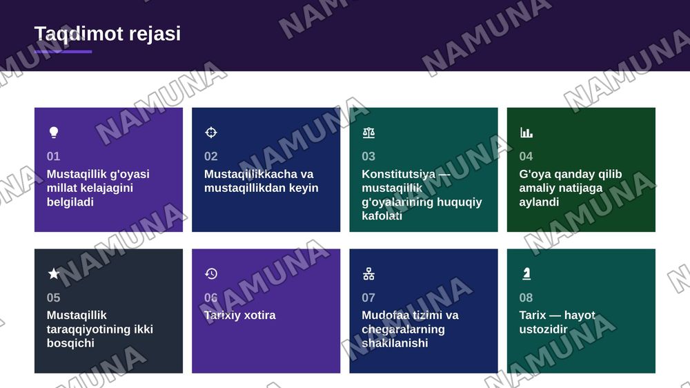 Oʻzbekistonda mustaqillik gʻoyalarning tarixiy ahamiyati — zamonaviy taqdimot, 2-slayd