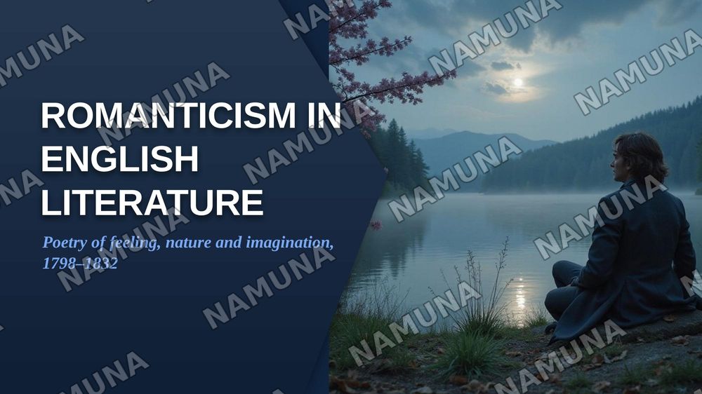 Romanticism in English Literature: poetry — zamonaviy taqdimot, 1-slayd