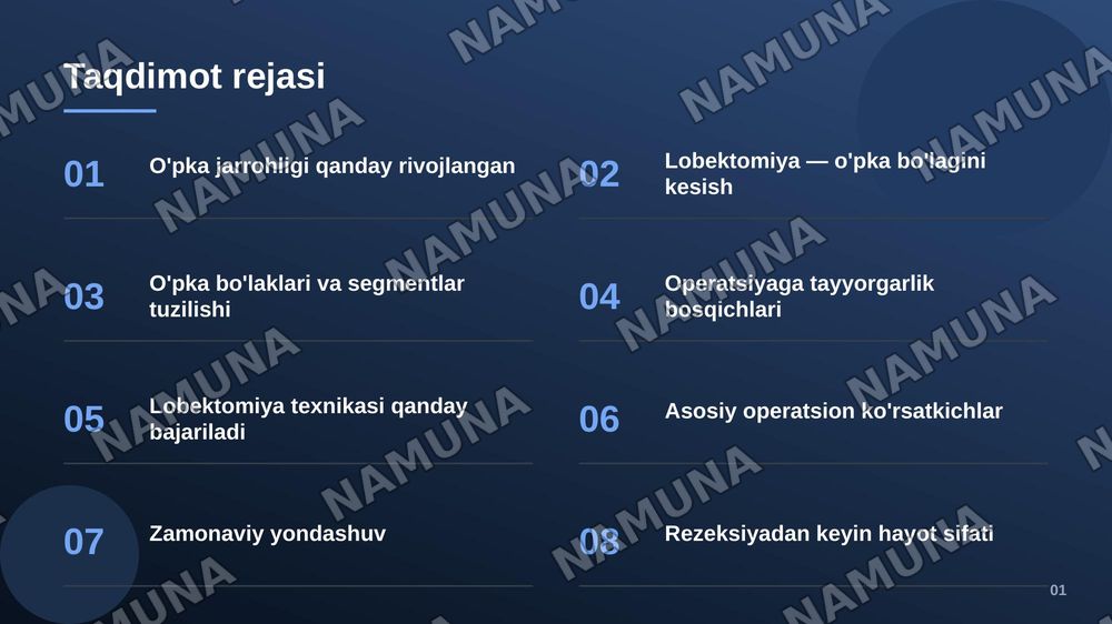 Pnevmonektomiya o’pkadagi radikal operatsiyalar lobektomiya — zamonaviy taqdimot, 2-slayd