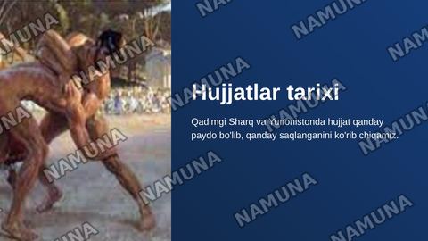 Hujjatlar tarixi . Sharqda : Qadimgi Yunonistonda hujjatchilik. — zamonaviy taqdimot