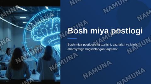 Bosh miya postlogi — zamonaviy taqdimot