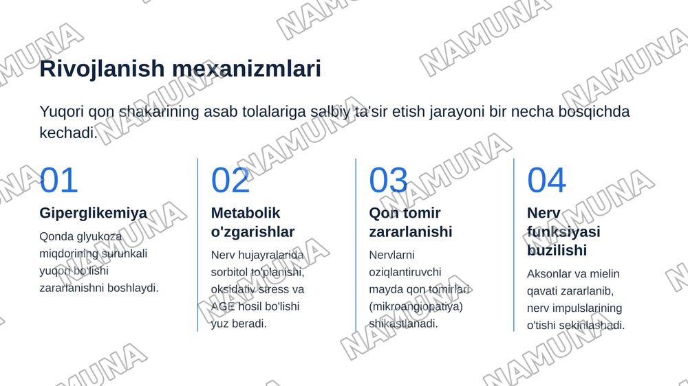 Diabetik neyropatiya — zamonaviy taqdimot, 5-slayd