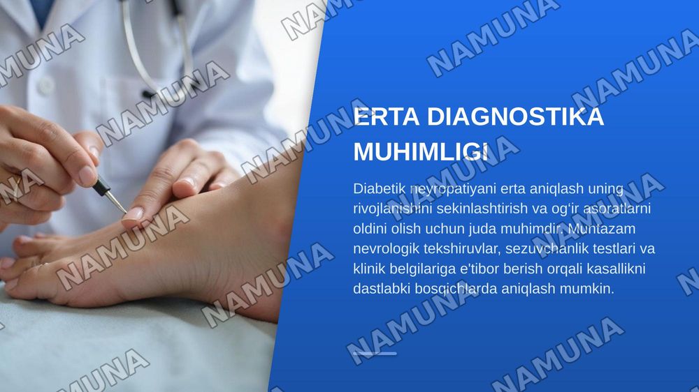 Diabetik neyropatiya — zamonaviy taqdimot, 6-slayd