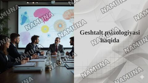 Geshtalt psixologiyasi haqida — taqdimot