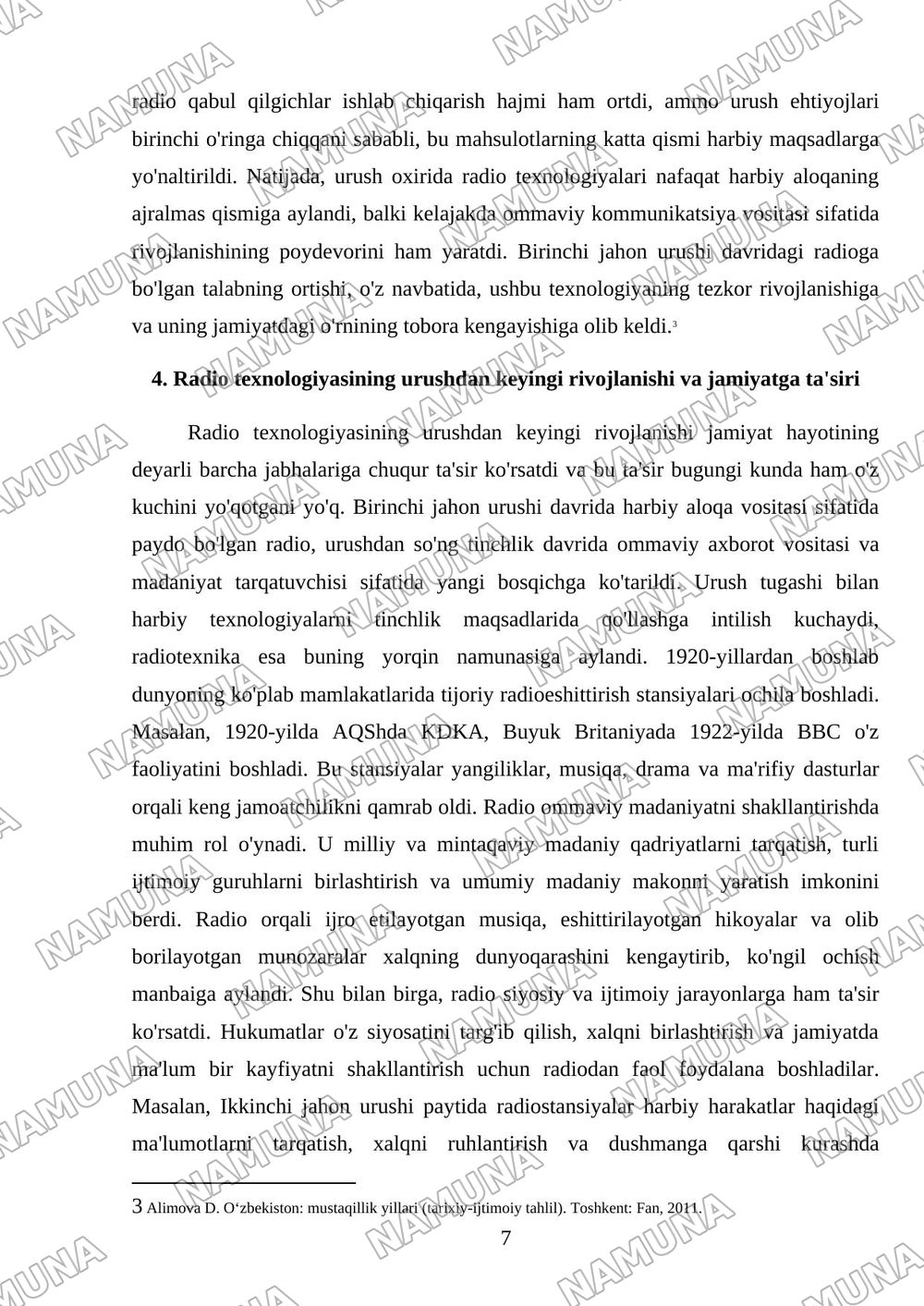 Radio va uning paydo boʻlishi 1jahon urishida unga boʻlgan talab — referat, 7-varaq