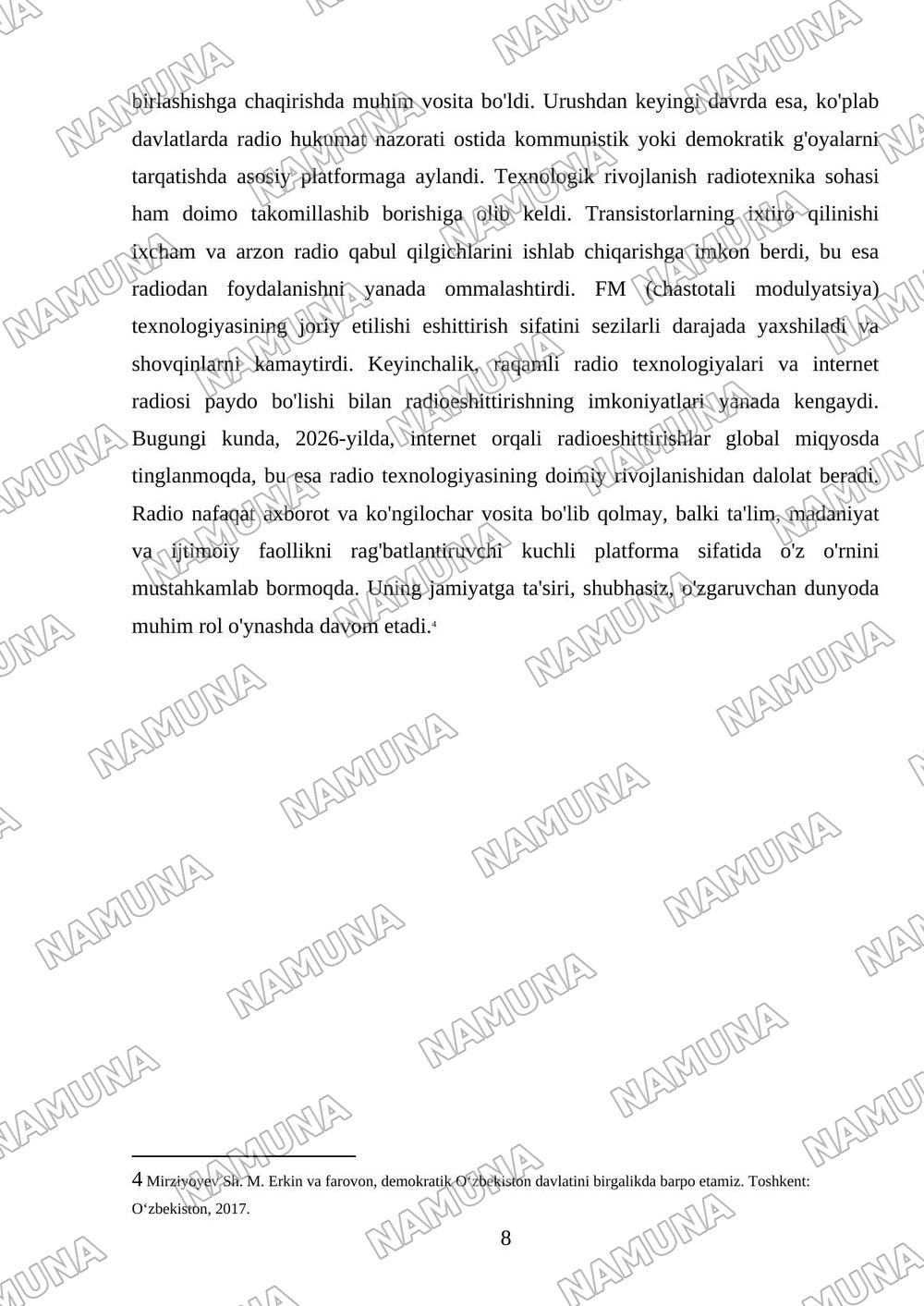 Radio va uning paydo boʻlishi 1jahon urishida unga boʻlgan talab — referat, 8-varaq