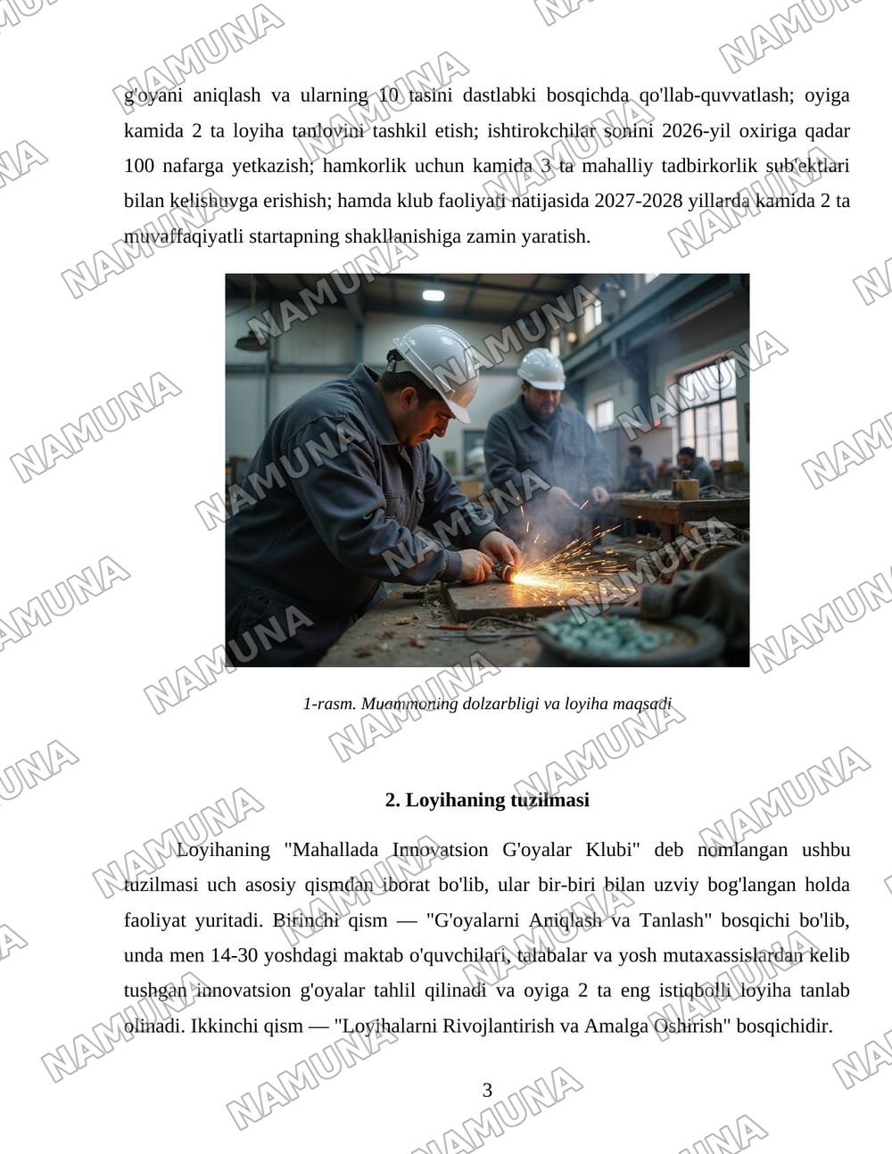 Faol fuqaro özgarişlar taşabbuskori — loyiha ishi, 3-varaq