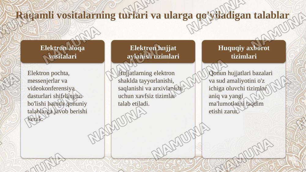 Advokatura faoliyatida raqamli vositalardan foydalanishning huquqy chegaralari — taqdimot, 7-slayd