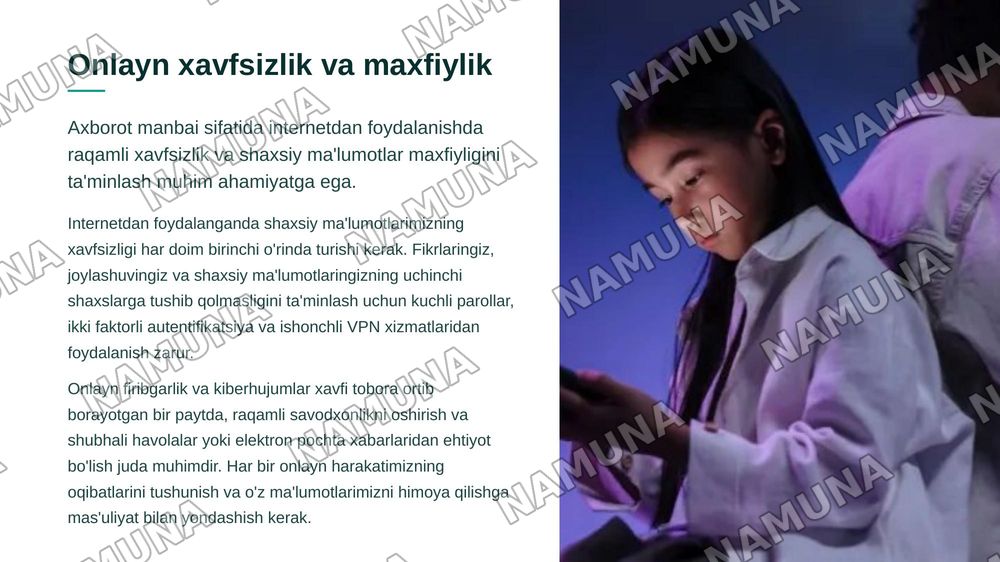 Internet tezkor axborot manbaimi yoki chalgʻituvchi muhitmi ? — zamonaviy taqdimot, 8-slayd