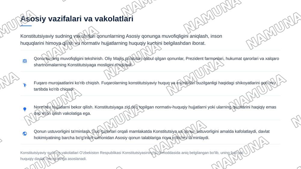 Konstitutsiyaviy sud — zamonaviy taqdimot, 4-slayd
