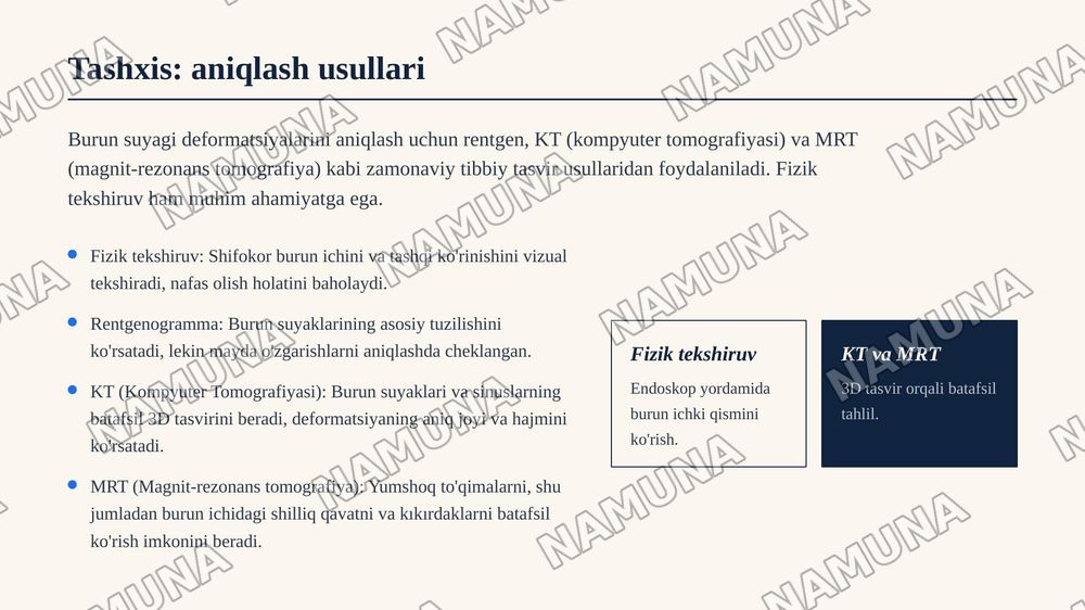 Burun suyagi — zamonaviy taqdimot, 6-slayd