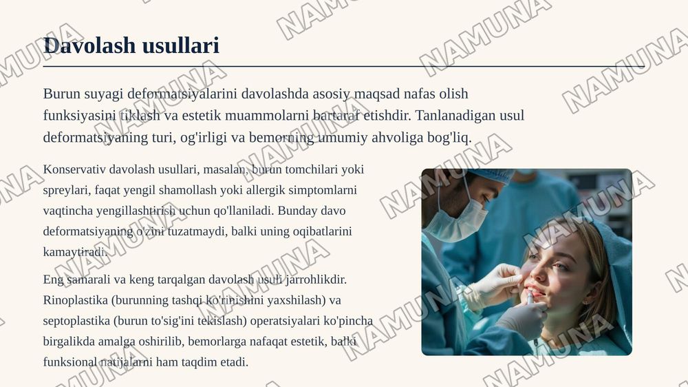 Burun suyagi — zamonaviy taqdimot, 7-slayd