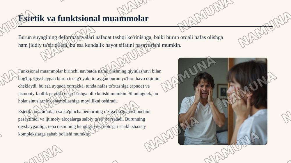 Burun suyagi — zamonaviy taqdimot, 8-slayd