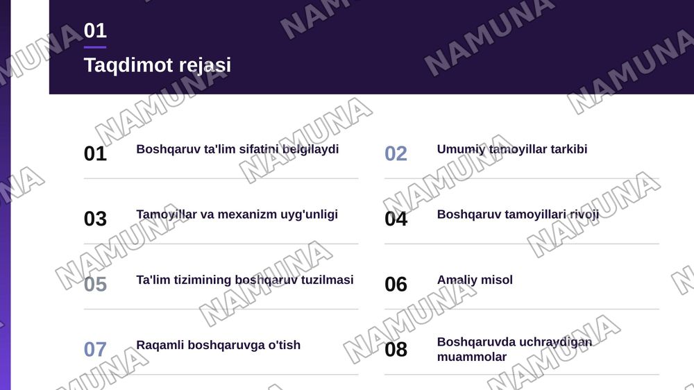 Ta'limni boshqarishning umumiy tamoyillari va mexanizmi — zamonaviy taqdimot, 2-slayd