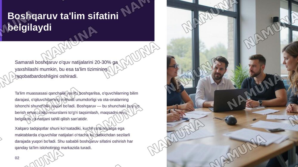 Ta'limni boshqarishning umumiy tamoyillari va mexanizmi — zamonaviy taqdimot, 3-slayd