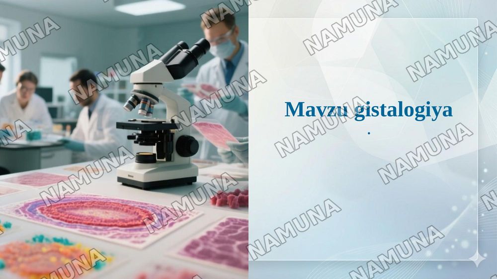 Mavzu gistalogiya — taqdimot, 1-slayd