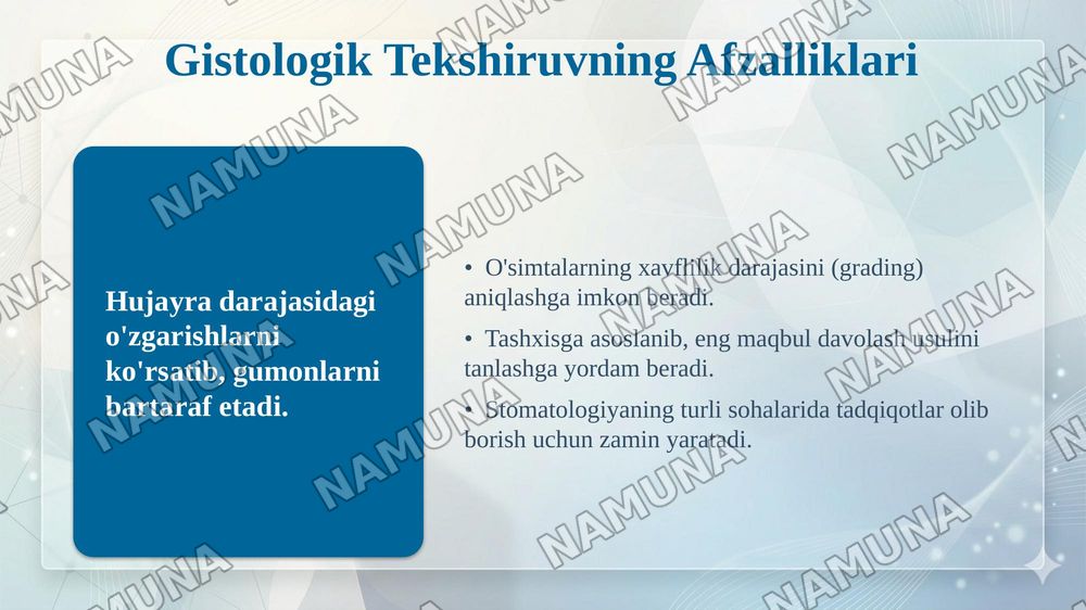 Mavzu gistalogiya — taqdimot, 8-slayd