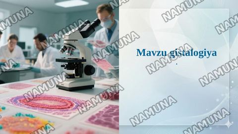 Mavzu gistalogiya — taqdimot