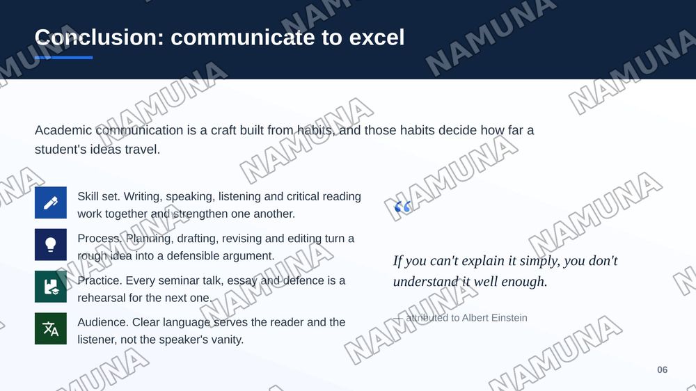 Academic Communication Skills — zamonaviy taqdimot, 7-slayd