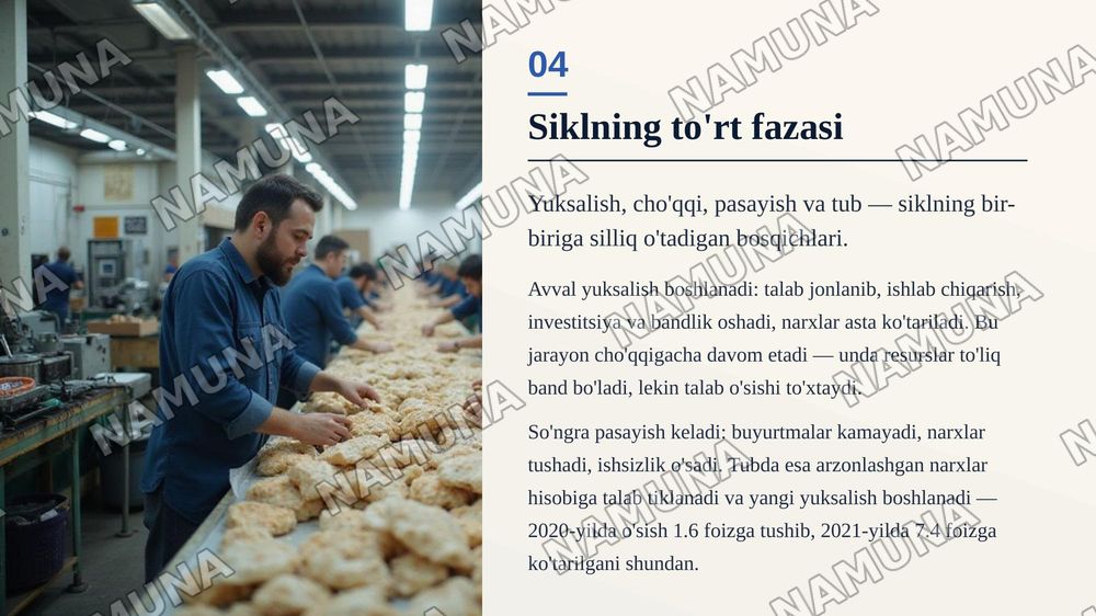 Iqtisodiy rivojlanishning sikilligi va iqtisodiy sikl nazariyalari — zamonaviy taqdimot, 5-slayd