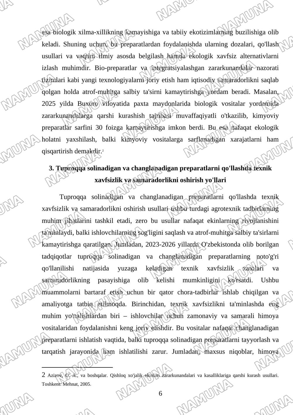 Tuproqqa solinadigan va changlanadi preparat shakllari shu mavzu 15varakdan kam bolmasin — mustaqil ish, 6-varaq