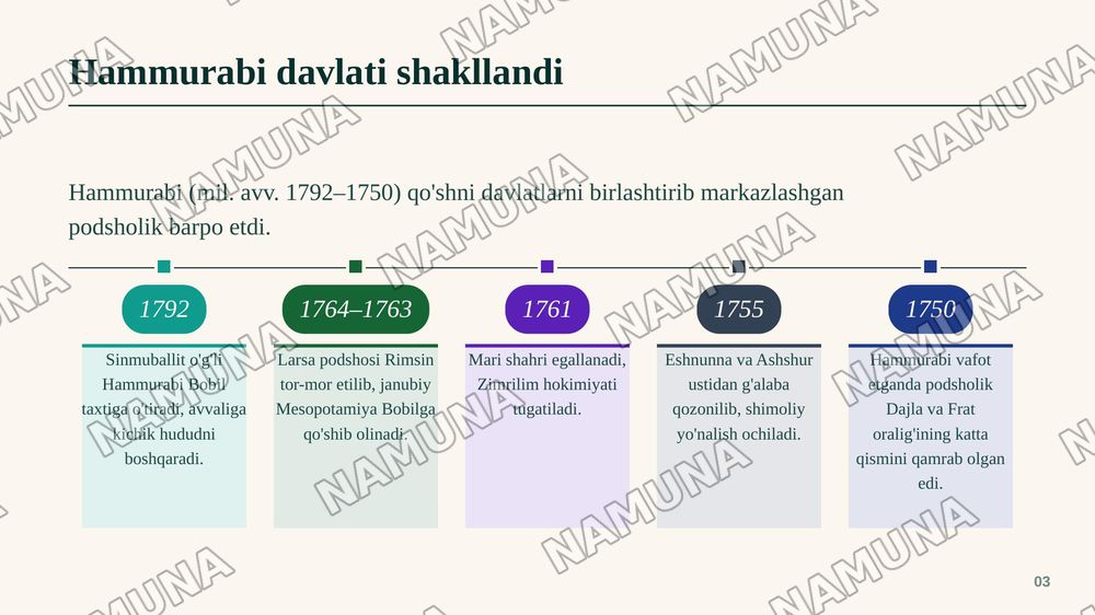 Qadimgi Bobil podsholigi (mil. avv. XIX–XVI asrlar) va mil. avv. II mingyillik oxiri — I mingyillik boshlarida Yangi Bobil podsholigi. — zamonaviy taqdimot, 4-slayd