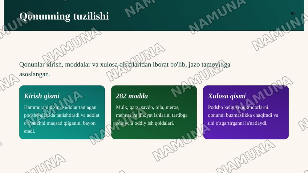 Qadimgi Bobil podsholigi (mil. avv. XIX–XVI asrlar) va mil. avv. II mingyillik oxiri — I mingyillik boshlarida Yangi Bobil podsholigi. — zamonaviy taqdimot, 6-slayd