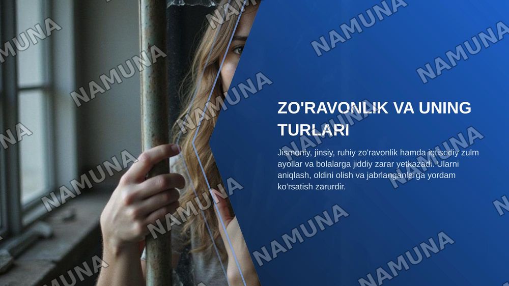 Ayollar va bolalar himoyasi — zamonaviy taqdimot, 5-slayd