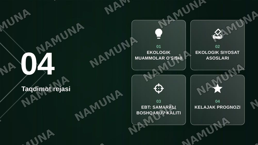 Ekologik siyosat va Ekologik boshqaruv tizimlari — zamonaviy taqdimot, 2-slayd