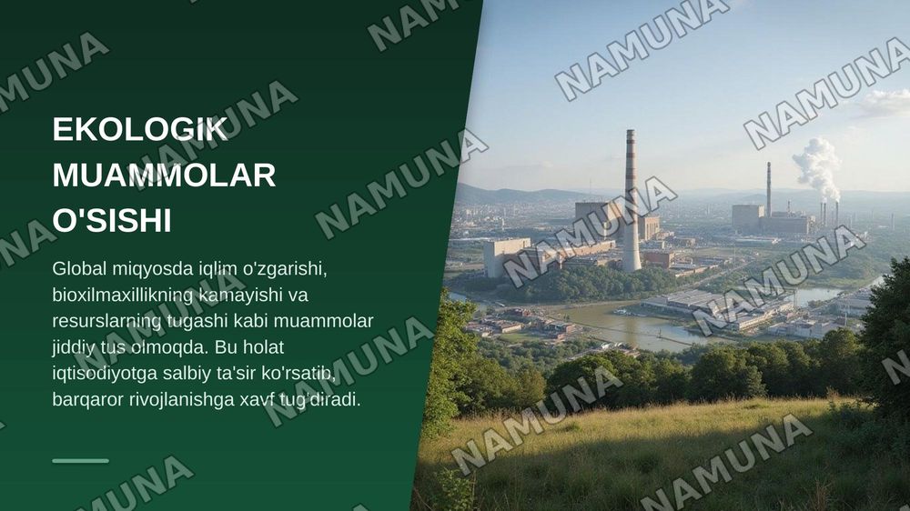 Ekologik siyosat va Ekologik boshqaruv tizimlari — zamonaviy taqdimot, 3-slayd