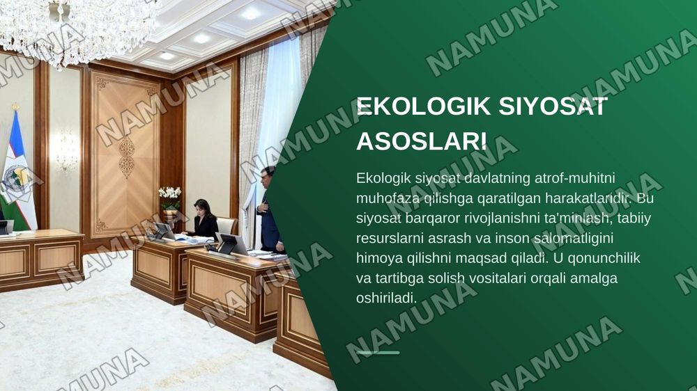 Ekologik siyosat va Ekologik boshqaruv tizimlari — zamonaviy taqdimot, 4-slayd