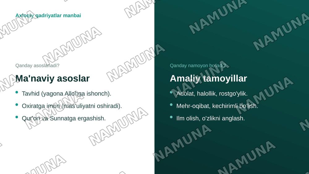 Sharq mutafakkirlarning inson kamolatiga Islom dining tasiri haqidagi g’oyalar — zamonaviy taqdimot, 5-slayd