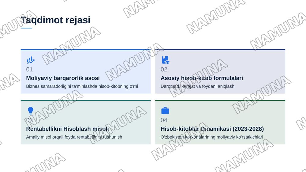 hisob kitoblar hisobi — zamonaviy taqdimot, 2-slayd