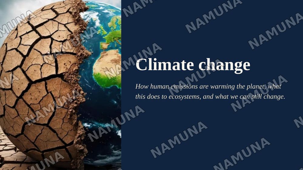 Climate change — zamonaviy taqdimot, 1-slayd