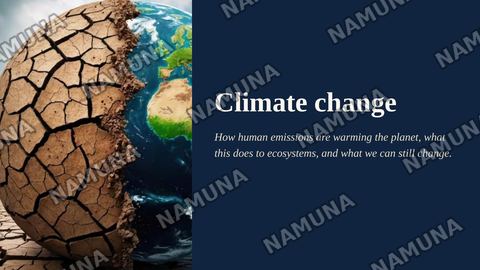 Climate change — zamonaviy taqdimot