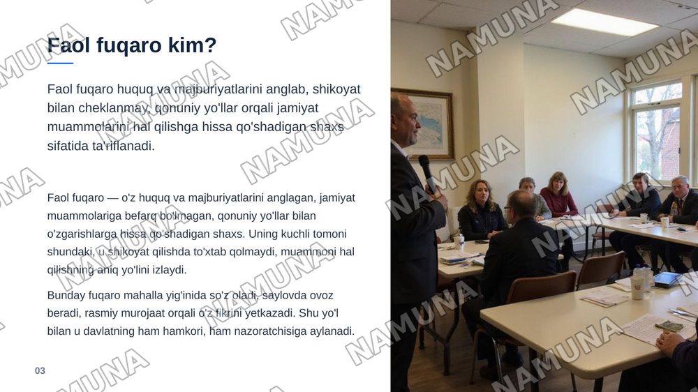 Faol fuqaro özgarişlar taşabbuskori — zamonaviy taqdimot, 4-slayd