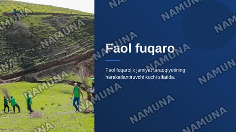 Faol fuqaro özgarişlar taşabbuskori — zamonaviy taqdimot