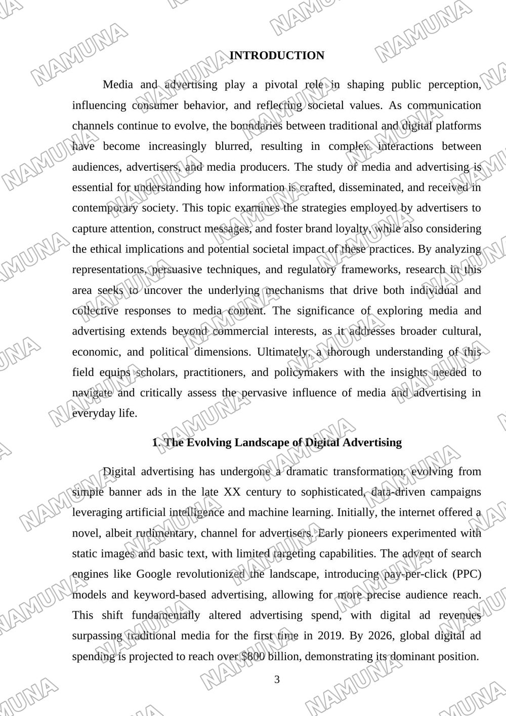 Media and Advertising — mustaqil ish, 3-varaq