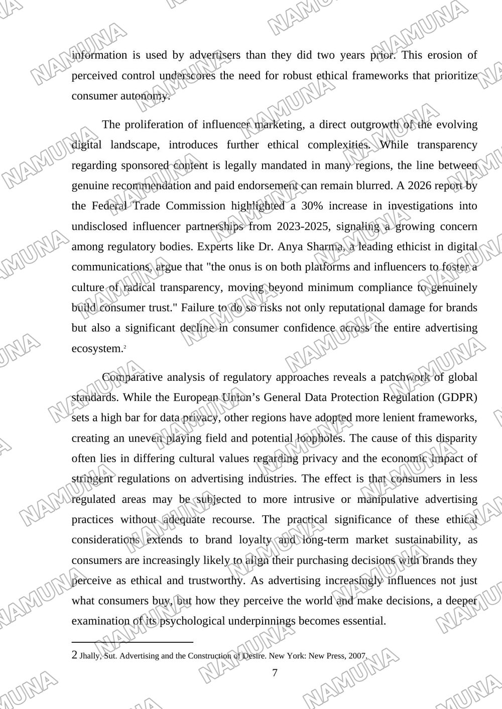 Media and Advertising — mustaqil ish, 7-varaq
