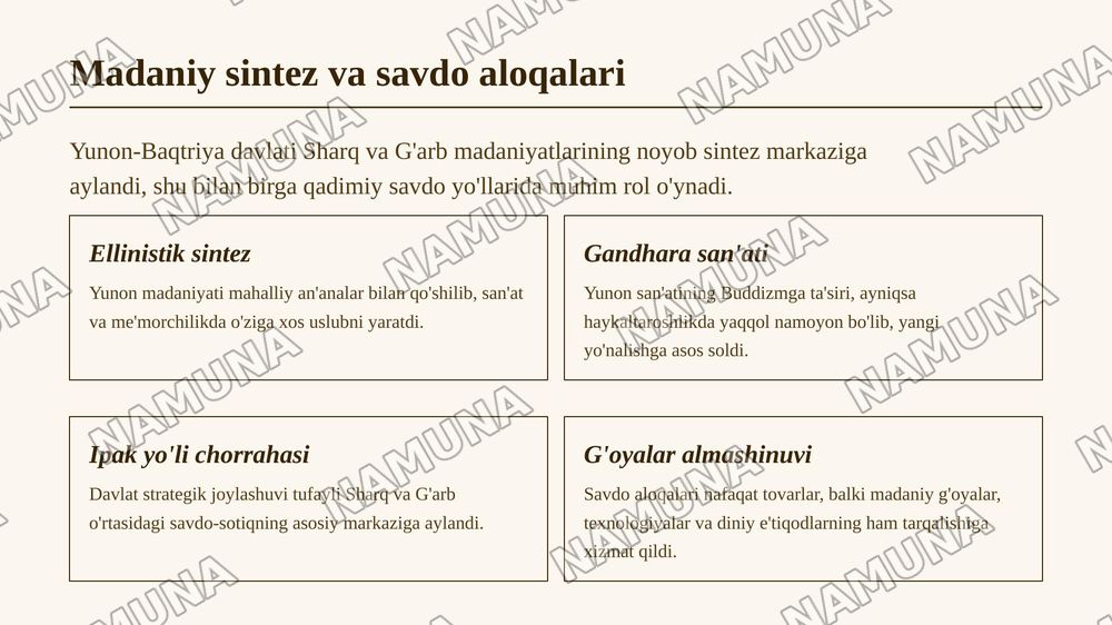 Salavkiylar va Yunon-Baqtriya davlati — zamonaviy taqdimot, 6-slayd