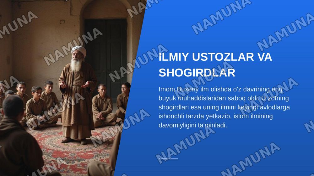 Imom Buxoriy hayoti va ijodi — zamonaviy taqdimot, 5-slayd