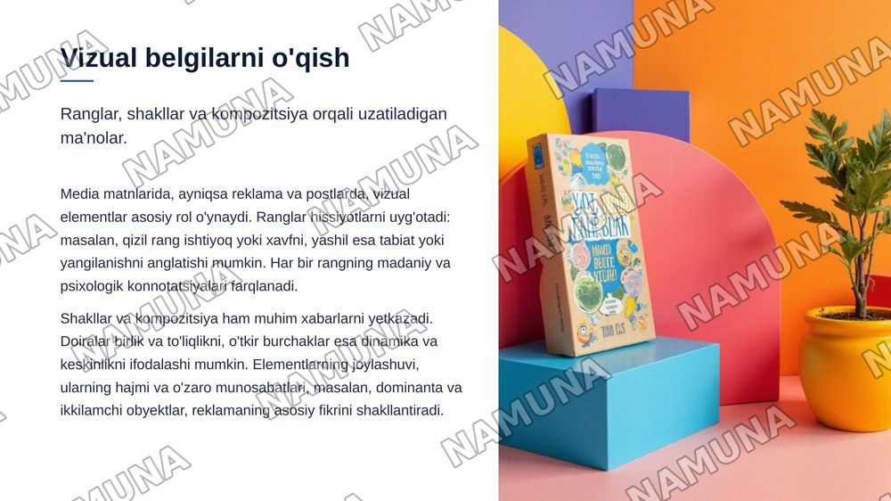 Media matnlarni semiotlik tahlil qilish bir reklama yoki postni semyotik tahlil qilish — zamonaviy taqdimot, 8-slayd