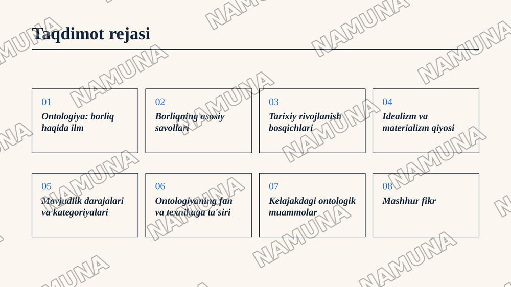 Borliq falsafasi (Ontologiya) — zamonaviy taqdimot, 2-slayd