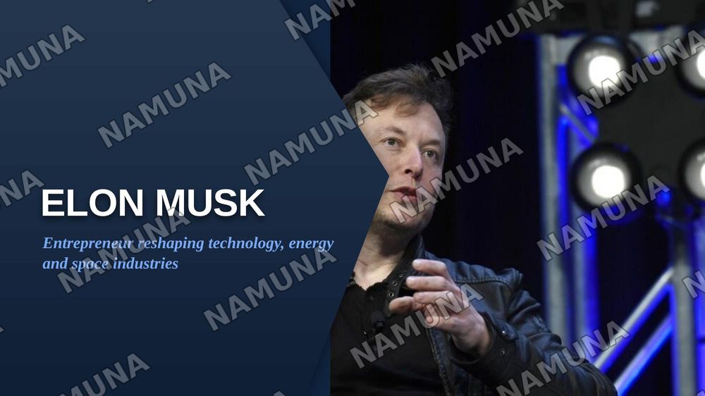 Elon Musk — zamonaviy taqdimot, 1-slayd