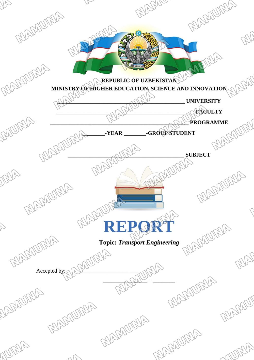 Transport Engineering — referat, 1-varaq