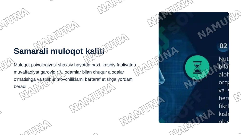 Muloqot psixologiyasi — zamonaviy taqdimot, 3-slayd