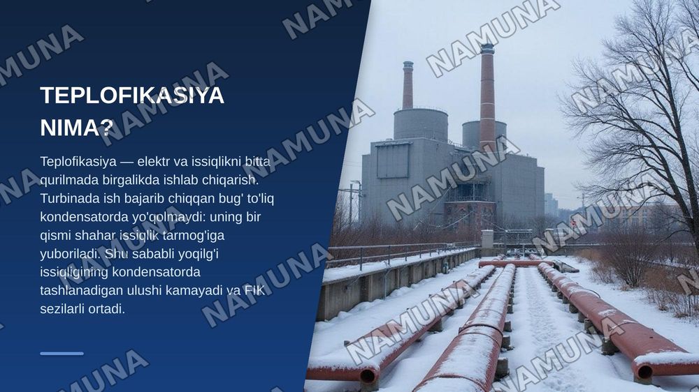Renkin sikli. Teplofikasiya — zamonaviy taqdimot, 7-slayd